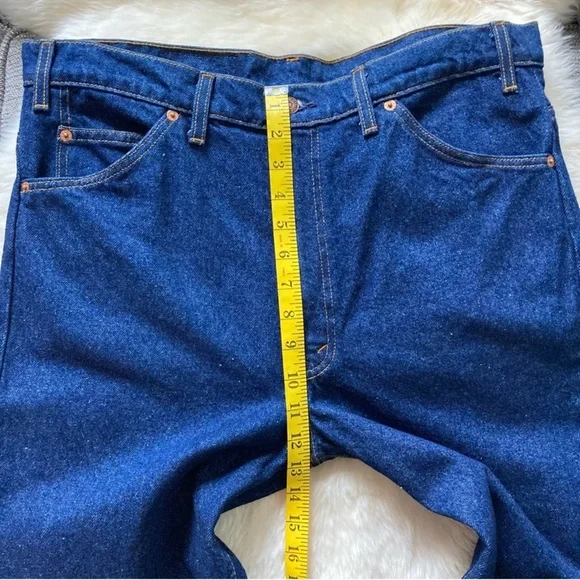 Vintage Levi's 40517-0215 Orange Tab Denim Jeans Mens Size 36x30